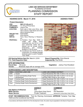 Planning Commission Staff Report