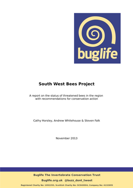 South West Bees Project