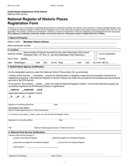 National Register of Historic Places Registration Form