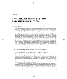 Civil Engineering Systems and Their Evolution