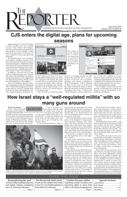 CJS Enters the Digital Age, Plans for Upcoming Seasons How Israel Stays A