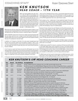 Ken Knutson Has Built the UW Baseball Team Into the the Third Player from a Northern School to Win the Golden Spikes