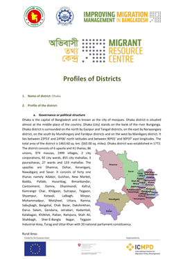 Profiles of Districts