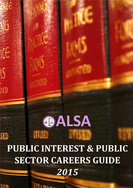Public Interest & Public Sector Careers Guide 2015