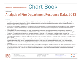 Analysis of Fire Department Response Data, 2013