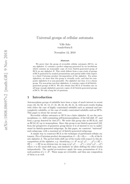 Universal Groups of Cellular Automata