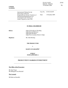 091019 OTP Submission of Marked-Up Indictment