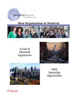 Montreal Host Organisations