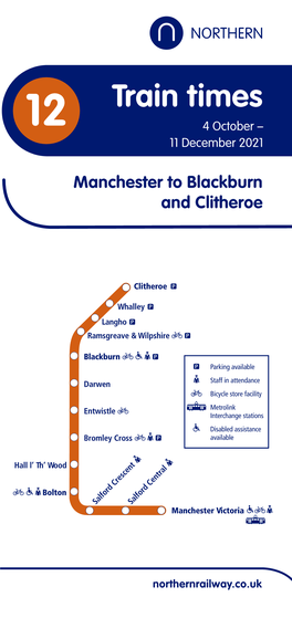 Manchester to Blackburn and Clitheroe