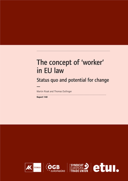 'Worker' in EU