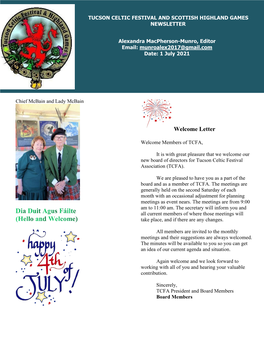 July Newsletter