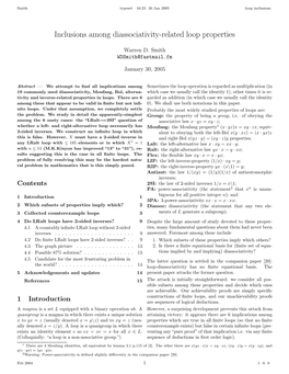 Inclusions Among Diassociativity-Related Loop Properties