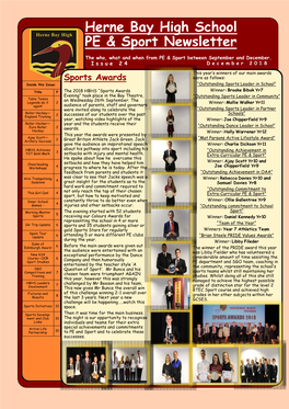 Herne Bay High School PE & Sport Newsletter