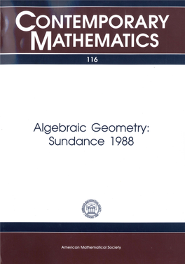 Contemporary MATHEMATICS 116