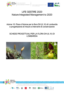 LIFE GESTIRE 2020 Nature Integrated Management to 2020