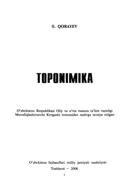 Toponimika.Qorayev S.Pdf