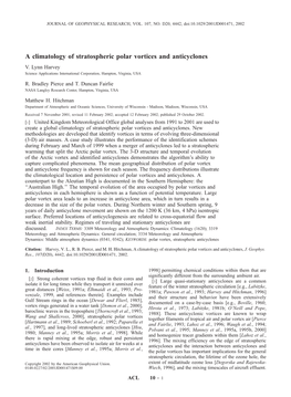 A Climatology of Stratospheric Polar Vortices and Anticyclones V