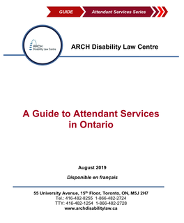 A Guide to Attendant Services in Ontario