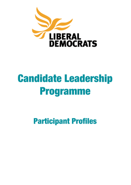 Candidate Leadership Programme