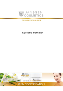 Ingredients Information Encyclopedia of Ingredients