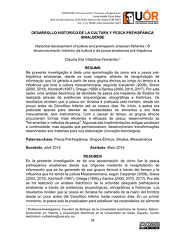 Desarrollo Historico De La Cultura Y Pesca Prehispanica Sinaloense