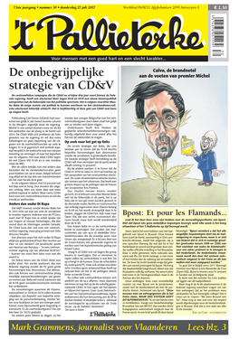 De Onbegrijpelijke Strategie Van CD&V