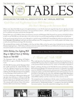 Nob Hill Notables Vol. 33 No. 3, 2010