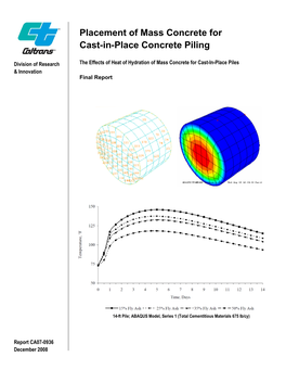 Placement of Mass Concrete for Cast-In-Place Concrete Piling (PDF)