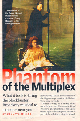 The Phantom of the Multiplex