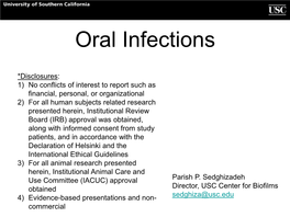 Oral Infections