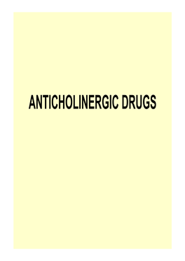 ANTICHOLINERGIC DRUGS.Pdf