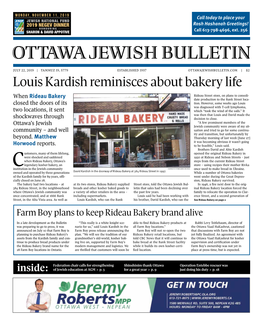 Ottawa Jewish Bulletin