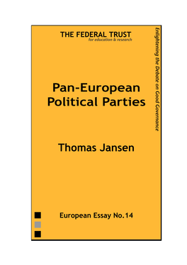 Pan-European Political Parties