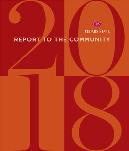 2018 Report to the Community