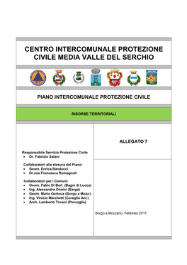Centro Intercomunale Protezione Civile Media Valle Del Serchio