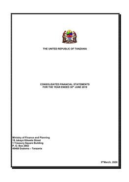 Audited Consolidated Financial Statements for the Year Ended 30Th June, 2019