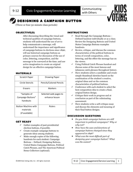 Designing a Campaign Button