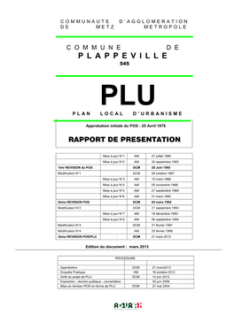 Rapport De Présentation