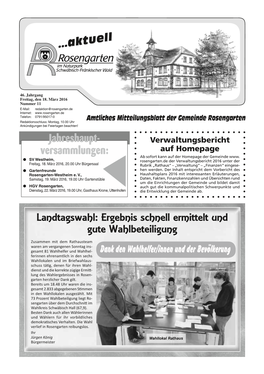 Aktuell Jahreshaupt- Versammlungen