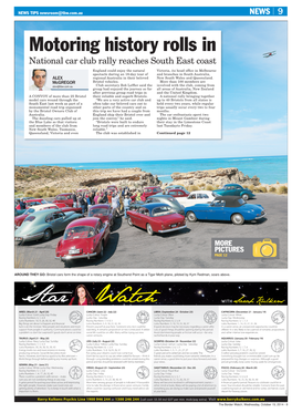 Motoring History Rolls in Star Watch