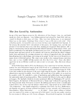 Sample Chapter: NOT for CITATION