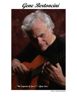 Gene Bertoncini Press Kit 2009