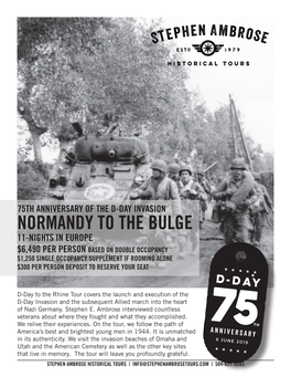 Normandy to the Bulge 1