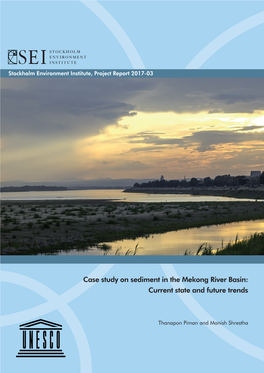 Case Study on Sediment in the Mekong River Basin