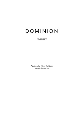 DOMINION Transcript