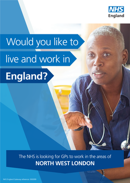 Would You Like to Live and Work in England?