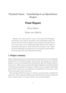 Final Report