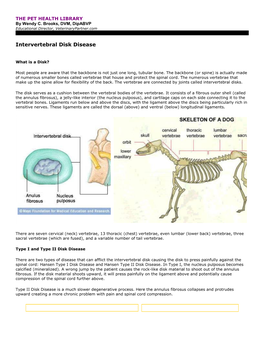 Intervertebral Disk Disease