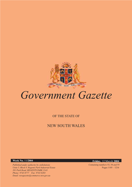 Government Gazette