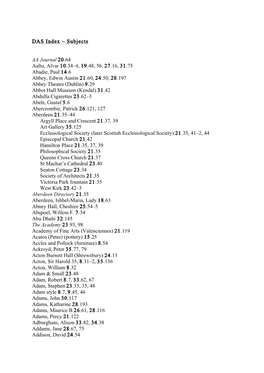 The Subject Index